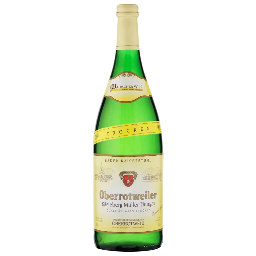Oberrottweiler Weißwein Müller-Thurgau QbA trocken 1l